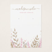 可愛モダンいピンクシンプル色のフローライヤリング (正面)