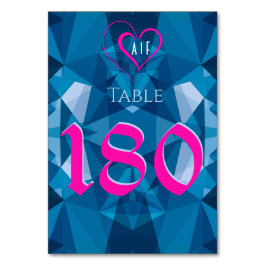 可愛モダンいブ結婚ルー テーブルナンバー