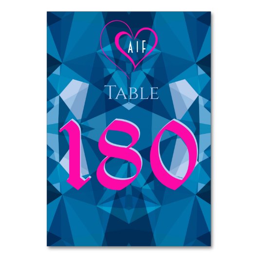 可愛モダンいブ結婚ルー テーブルナンバー (裏面)