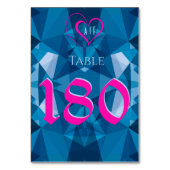 可愛モダンいブ結婚ルー テーブルナンバー (正面)