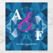 可愛モダンいブ結婚ルー ワインラベル (シングルラベル)