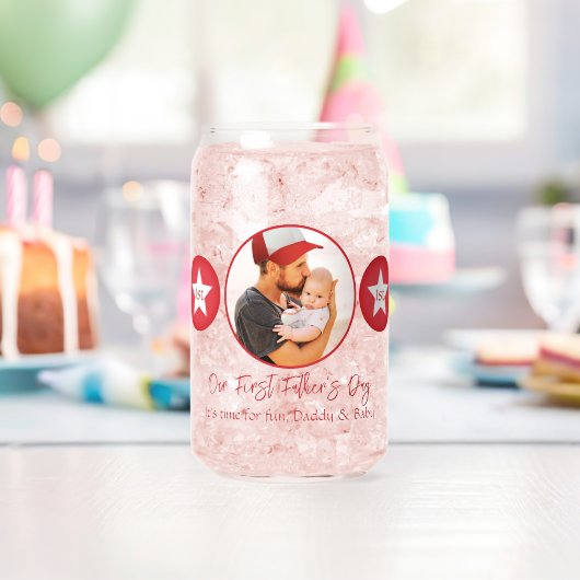 可愛モダンいベビーキープサケダディファースト・ファーザーズデー ガラス缶 (インサイチュ (バースデー))