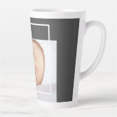 可愛モダンいベビー写真 |美しい引用文 カフェラテマグ (右)