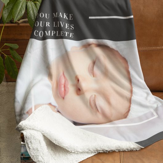 可愛モダンいベビー写真 |美しい引用文 シェルパブランケット