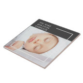 可愛モダンいベビー写真 |美しい引用文 タイル (側面)