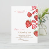 可愛モダンいベリメリーーと誕生日パーティー 招待状 (スタンド正面)