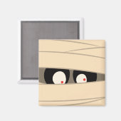 可愛モダンいミイラ怪獣ハロウィーン マグネット (正面/裏面)