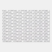 可愛モダンいミオウィクリスマスキャットホリデー ラッピングペーパーシート (正面)