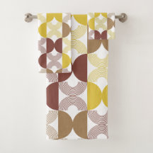 可愛モダンいレトロ柄のアーチラインアートエレガント