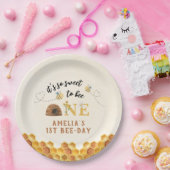 可愛モダンい一歳の誕生日は甘い ペーパープレート (パーティー)