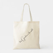 可愛モダンい写真コラージュ最高のおばあちゃん トートバッグ (裏面)