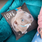 可愛モダンい写真犬の恋人ママ クッション