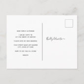 可愛モダンい台本バードハウスを動かす 案内ポストカード (裏面)