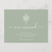 可愛モダンい台本バードハウスを動かす 案内ポストカード (正面)