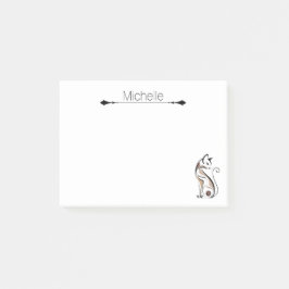 可愛モダンい子猫猫母おもしろいさん ポストイット