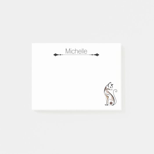 可愛モダンい子猫猫母おもしろいさん ポストイット (正面)