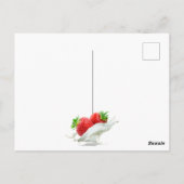 可愛モダンい小妖精や小人ファイヤーアイスクリームのアート可愛い赤 ポストカード (裏面)