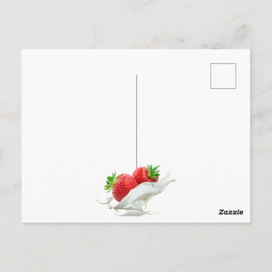 可愛モダンい小妖精や小人ファイヤーアイスクリームのアート可愛い赤 ポストカード (裏面)