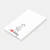 可愛モダンい愛犬の子犬 ポストイット (アングル)