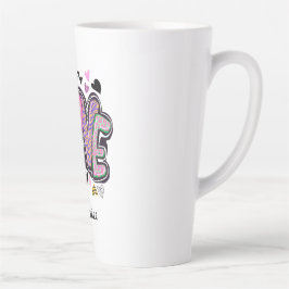 可愛モダンい愛 – バアートレンタインデー カフェラテマグ