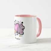 可愛モダンい愛 – バアートレンタインデー マグカップ (正面右)