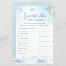可愛モダンい推測のプライス赤ちゃんシャワーゲーム