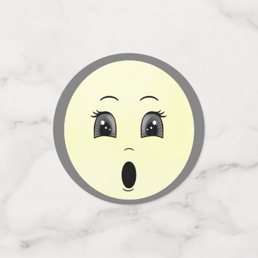 可愛モダンい数々の色の顔 コンフェッティ (スモール正面)