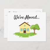 可愛モダンい新しいアドレスのお知らせ  ポストカード (正面/裏面)