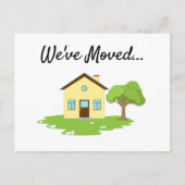 可愛モダンい新しいアドレスのお知らせ  ポストカード (正面)