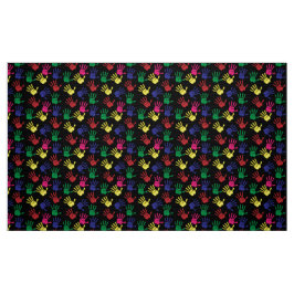 可愛モダンい明カラフルるい手プリント ファブリック