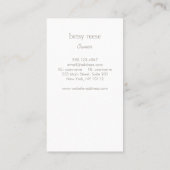 可愛モダンい木 名刺 (裏面)