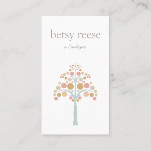 可愛モダンい木 名刺 (正面)