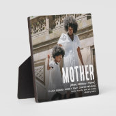 可愛モダンい母の定義と写真 フォトプラーク (正面)