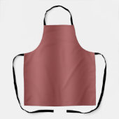 可愛モダンい水の色のグラデーシ無地のョン赤 エプロン (正面)