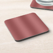 可愛モダンい水の色のグラデーシ無地のョン赤 コースター (左側)