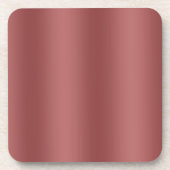 可愛モダンい水の色のグラデーシ無地のョン赤 コースター (正面)