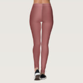 可愛モダンい水の色のグラデーシ無地のョン赤 レギンス (裏面)