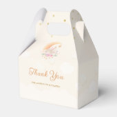 可愛モダンい水彩乳房ベビーシャワー誕生日 フェイバーボックス (裏面サイド)