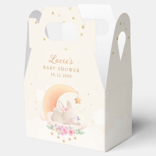 可愛モダンい水彩乳房ベビーシャワー誕生日 フェイバーボックス (オープン)