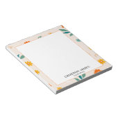 可愛モダンい水彩柄 ノートパッド (アングル)