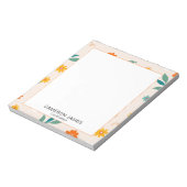 可愛モダンい水彩柄 ノートパッド (回転)