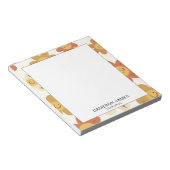 可愛モダンい水彩柄 ノートパッド (アングル)