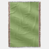可愛モダンい無地の緑のグラデーション波形 スローブランケット (正面縦)