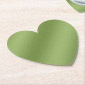 可愛モダンい無地の緑のグラデーション波形 ペーパーコースター (アングル)