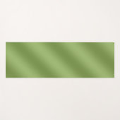 可愛モダンい無地の緑のグラデーション波形 ヨガマット (正面(横))