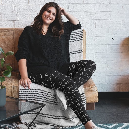 可愛モダンい犬の骨レギンス レギンス