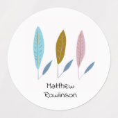 可愛モダンい男パーソナライズされたの離れ子 ラベル (デザイン2)