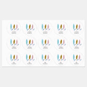 可愛モダンい男パーソナライズされたの離れ子 ラベル (シート)