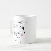 可愛モダンい白熊 コーヒーマグカップ (正面左)