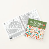 可愛モダンい緑の台所用具料理用具 ノートブック (内部)